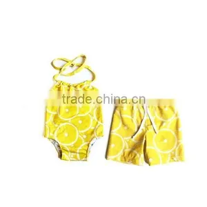 Baby Clothing Summer Brother and Sister Swimsuit Mathing Set thumbnail-2