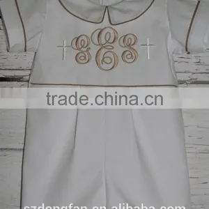 Baby Boy Baptism Rompers Toddlers Blessing Outfit Infant Boys Clothing thumbnail-3