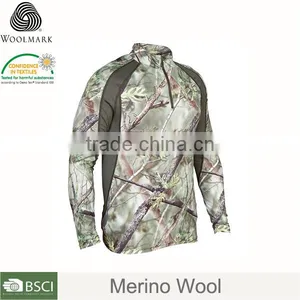 Custom-made Merino Wool Tshirt, Custom-made Hunting Camo Clothing thumbnail-2
