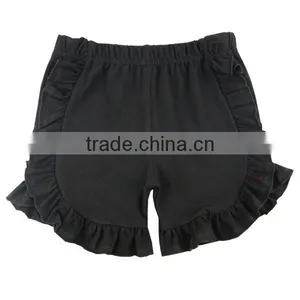 Best-selling Boutique Baby Clothing Infant&toddler Clothes Baby Icing Ruffle Solid Blank Infant Baby Shorts thumbnail-6