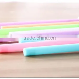 Cute Steamed Buns Pattern Cap Pen 0.5mm Plastic Ballpoint Pen thumbnail-3