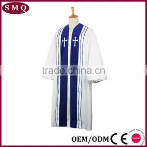 High Quality Church Cross Embroidery Pulpit Baptismal Robe thumbnail-4
