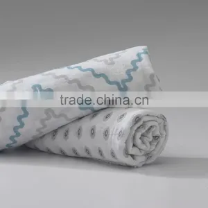 CUSTOM PREMIUM SOFT 100% COTTON MUSLIN SWADDLE BLANKETS thumbnail-1