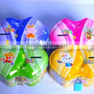 Redhill Personality Double Heart Shape Saving Cans,money Boxes,metal Can thumbnail-1