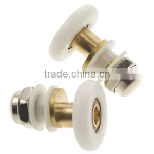 New Arrival Hot Sale 2PCS/lot 19mm-27mm Dia Partiality Shower Bath Door Rollers Runners Wheels Pulleys Long Lasting thumbnail-6