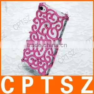 New Arrivel Anti-knock for IPhone 4/4s/5/5s Phone Case Palace Flower Grain Hollow Out Following From Following From Grid thumbnail-1