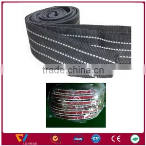 hi Vis Polyester Molle Webbing,reflective Webbing Belt,knitted Polyester Webbing Tape thumbnail-4