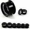 Black Titanium Anodized 4mm, 5mm 2 Rim Cz Stone Body Piercings Jewelry / Ear Eyelets thumbnail-1