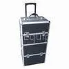 Professional Rolling Cosmetic Case/Aluminum Makeup Trolley Case, Measures 360 x 240 x 710mm thumbnail-1