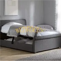 Queen Size Fabric Hotel Storage Bed BED-F-025 thumbnail-1