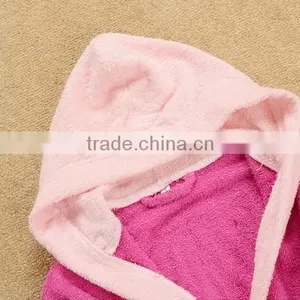 100 Cotton High-end Eco-friendly Hooded Baby Bathrobe thumbnail-5