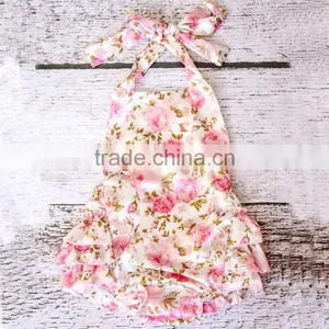 Baby Girls One-pieces Floral Romper Jumpsuit Jumper Outfit Clothes thumbnail-4