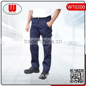 Mens Pants Cotton Cargo Trousers Multi-pocket Pants thumbnail-1