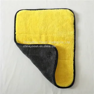Hot Sale Gray + Yellow Super Absorption Car Cleaning Towel thumbnail-2
