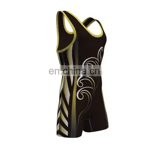 Men Wrestling Singlet,low Cut Custom Wrestling Singlet thumbnail-6