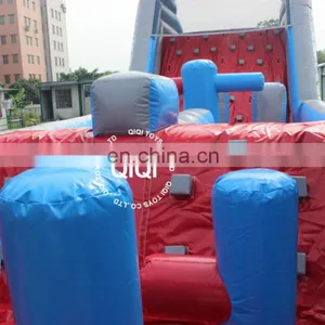 2017 Inflatable Bouncer Jump Castle Obstacle Course With Slide Fatcory Price thumbnail-4