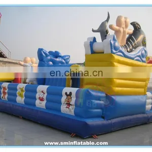 2016 Funny Game Inflatable Amusement Park,inflatable Funcity,inflatable Jumping Bouncer Slide for Kids thumbnail-3