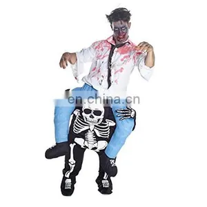 Horror Piggyback Shoulder Ride Pick Me Up Skeleton Costume thumbnail-1