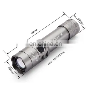 Wholesale Price Build in Lithium-ion Battery Rechargeable Led Flash Torch Night Light With Socket thumbnail-6