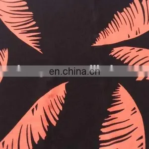 16mm 100%silk Double Ggt in Feather Print for Fashion Garment thumbnail-1