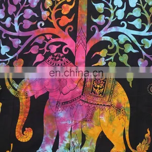Elephant Tapestry Wall Hanging Bohemian Bedspread Indian Decor Tapestry Throw thumbnail-2