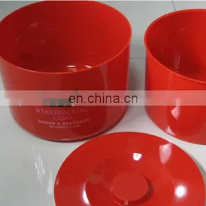 Custom New Design Round ps Cooler Ice Bucket With Lid Clear thumbnail-6