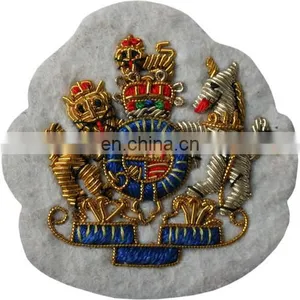 Custom Embroidered Military Bullion Crest | Fabric Military Patch | Wide Range of Embroidery Patches | Embroidered Cloth Patches thumbnail-2