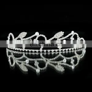 Crystal Rhinestone Wedding Tiara Bridal Crown Headband Pience TR234 thumbnail-1