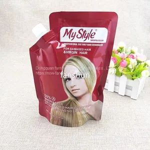 1L Free-standing Aluminum Foil Nozzle Bag Customized Shampoo/hair Dye/electrical Hair Nozzle Bag Color Printing Packaging thumbnail-1