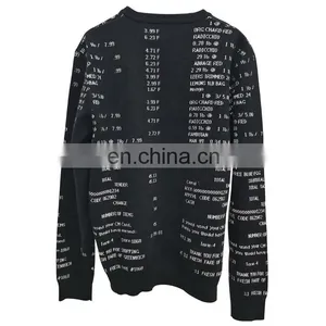 DiZNEW Wholesale Cotton Jacquard Knitted Pullover Sweater Men thumbnail-6