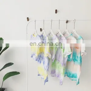 Girl Fashion Summer Cotton Tie Dye T-shirt From China thumbnail-2