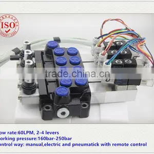 4 Way Hook Arm Machine Remote Control Electric Hydraulic Valve thumbnail-2