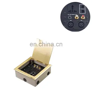 Pop Up Cables Mini Ac Usb Power Xlr Floor Connection Socket Box thumbnail-1