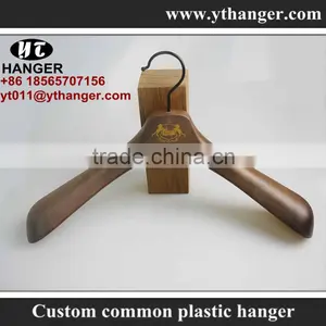 IMY-523 Brown Wide Plastic Hanger for Coat thumbnail-1