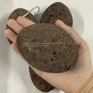 Volcanic Grindstone Tool Rope Wrapped Oval Double-sided Volcanic Grindstone thumbnail-3