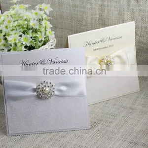 Professional Manufacturer Brooch Glitter Silver Wedding Invitation Box thumbnail-5