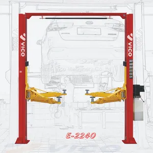 Two Post Hydraulic Car Lift Machine Vehicle Lift With Clear Floor Manual Release #V-LZL-E-2240 thumbnail-1