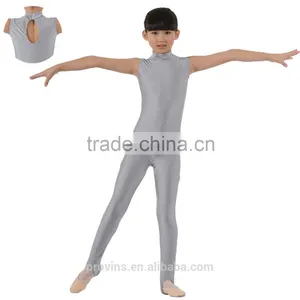 Turtle Neck Sleeveless Kids Unitards thumbnail-1
