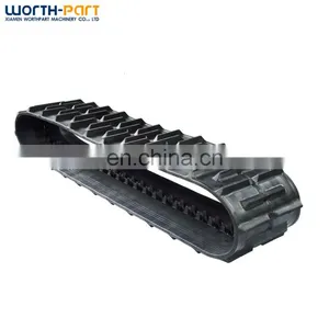 Mini Excavator Rubber Crawler Track 300X109X41 Robot Rubber Track System thumbnail-1