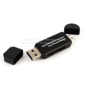 USB 2.0+MICRO USB Interface SD+MICRO SD Memory OTG Card Reader for Laptop Computer thumbnail-3