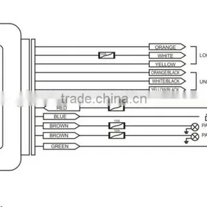 Commercial Keyless Door Lock System With Power Window Output and Trunk Realease thumbnail-2