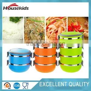 Colorful Stainless Steel Lunch Bowl Snack Salad Lunch Box thumbnail-3