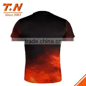 Custom Sublimated Men Short Sleeve Body Tight Rash Guard thumbnail-5