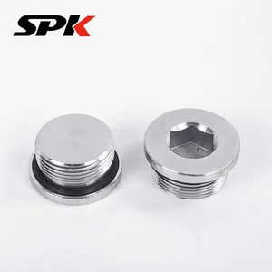 Pabo Fluid Hydraulic Fitting, 304 Stainless Steel Pipe Plug/Oil Plug With Gasket Seal, Hexagon Socket Plug (4BN, 4MN) thumbnail-1