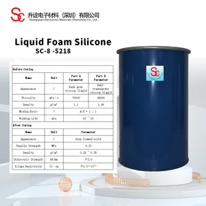 Low Flow Viscous Liquid Foam Injection Silicone Rubber Low Flow Halogen-Free Flame Retardant Foam Silicone thumbnail-2