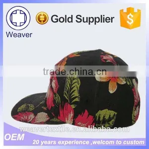 Wholesale Products Blank Corduroy 5 Panel Hat Bandana Snapback Hat thumbnail-2