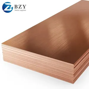 Non-alloy Stamped Copper Sheet C11000 C10200 Copper Plate 99.9% Copper Strip 0.1mm 1mm 5mm Thick thumbnail-1
