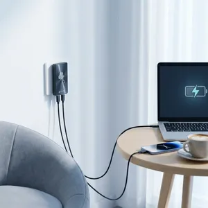 65W GaN Dual USB C USB a Fast PD Wall Charger for Tablets IPhone Android thumbnail-4