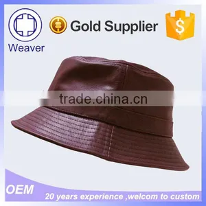 Oem Fishing Blank Rainbow Black Leather Bucket Hat And Caps Men thumbnail-3