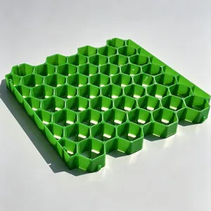 Grass Paving Grid HDPE High-Strength Honeycomb 500 × 500 Mm, Permeable Paving Panels for Slope Greening and Gravel Stabilisation thumbnail-1